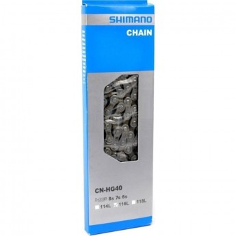 Цепь SHIMANO HG40, 6/7/8 скоростей, 116 звеньев, замок UG51