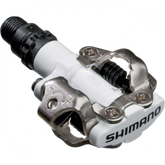 Педали SHIMANO M520W, SPD, с шипами, белый EPDM520W