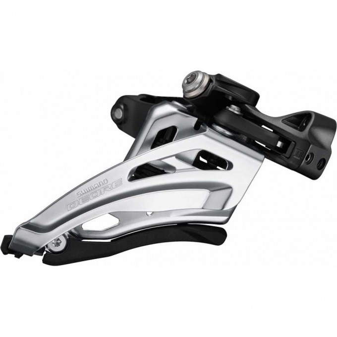 Переключатель передний SHIMANO DEORE, M6020-M, для 2X10 скоростей, средний хомут 34.9 с адаптером (28.6/31.8), SIDE-SWING, IFDM6020MX6