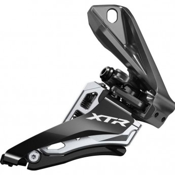 Переключатель передний SHIMANO XTR, M9100-D, 2X12 скоростей, на упор SIDE SWING, верхняя тяга, для 38T, CL:50/53мм Переключатель передний SHIMANO XTR, M9100-D, 2X12 скоростей, на упор SIDE SWING, верхняя тяга, для 38T, CL:50/53мм