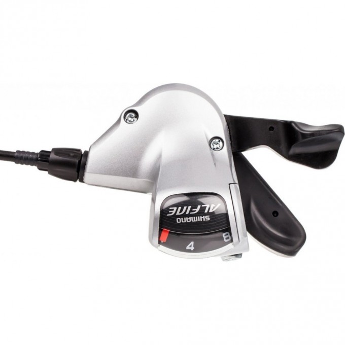 Шифтер SHIMANO ALFINE, S503, 8 скоростей, трос+оплетка, для CJ-8S20, серебристый ESLS503210LLS3