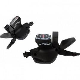 Шифтер SHIMANO ALIVIO, M4010, левый, 2 скорости, трос 1800 мм Шифтер SHIMANO ALIVIO, M4010, левый, 2 скорости, трос 1800 мм