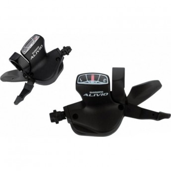 Шифтер SHIMANO ALIVIO, M4010, левый, 2 скорости, трос 1800 мм Шифтер SHIMANO ALIVIO, M4010, левый, 2 скорости, трос 1800 мм