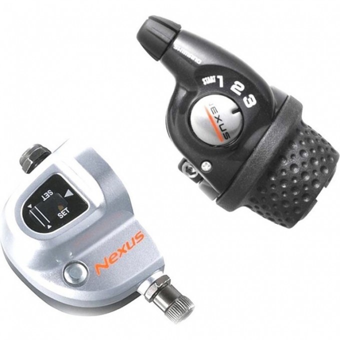 Шифтер SHIMANO NEXUS, 3S35E, 3СК, С BELL CRANK 3, ОПЛЕТКА, 1600мм ЧЕРНЫЙ ASL3S35E160LS