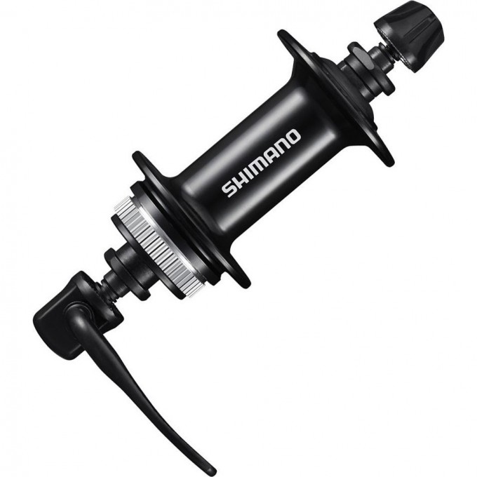 Втулка передняя SHIMANO MT200, 32 отверстия, OLD:100 мм, QR, под диск C.LOCK, черный EHBMT200B