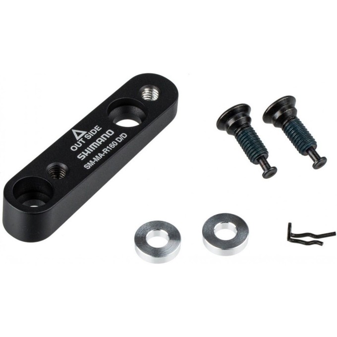 Адаптер дискового тормоза SHIMANO 160D/D, болт (2 штуки), шайбы (2 штуки), стопорное кольцо ISMMAR160DDA