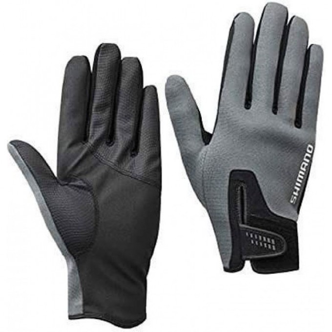 Перчатки SHIMANO GL-095Q серый, размер M 5YGL095QE3