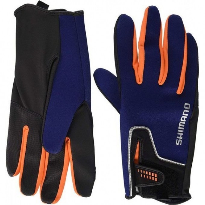 Перчатки SHIMANO GL-095Q синий, размер M 5YGL095QF3