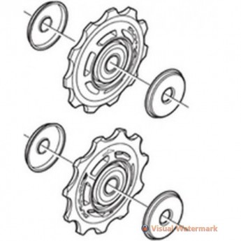 Ролики SHIMANO 11 скоростей, верхний+нижний, к RD-M5100 Ролики SHIMANO 11 скоростей, верхний+нижний, к RD-M5100