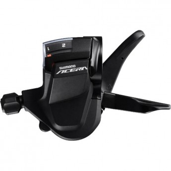 Шифтер SHIMANO ACERA, M3010, левый, 2 скорости, трос 1800 мм Шифтер SHIMANO ACERA, M3010, левый, 2 скорости, трос 1800 мм