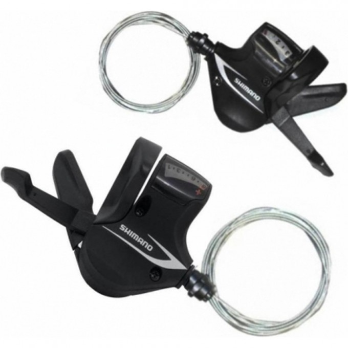 Шифтер SHIMANO ACERA, M360, левый/правый, 3X8 скоростей, трос+оплетка ESLM360PTA