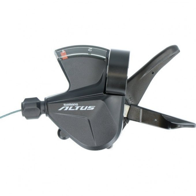 Шифтер SHIMANO ALTUS, M2010, левый, 2 скорости, трос 1800мм ESLM20102LB