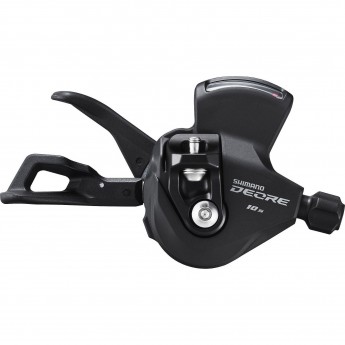 Шифтер SHIMANO DEORE, M4100-R, правый, 10 скоростей, на хомут, с индикатором, трос 2050мм с SP41 1880мм Шифтер SHIMANO DEORE, M4100-R, правый, 10 скоростей, на хомут, с индикатором, трос 2050мм с SP41 1880мм