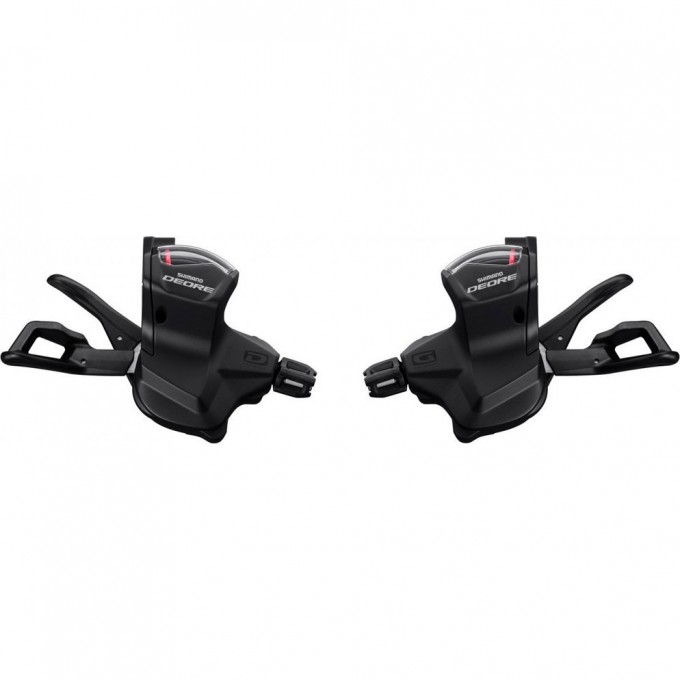 Шифтер SHIMANO DEORE, M6000-L, левый, 2/3 скоростей, на хомут, без индикатора, трос 1800мм ISLM6000LB1