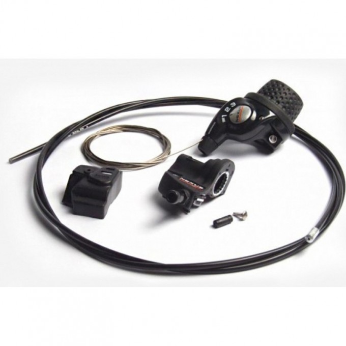 Шифтер SHIMANO NEXUS, 3S35E, 3 скорости, с bell crank 3, оплетка 1800мм черный ASL3S35E180LS