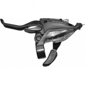 Шифтер тормозная ручка SHIMANO TOURNEY, EF500, левый, 3 скорости, трос, черный Шифтер тормозная ручка SHIMANO TOURNEY, EF500, левый, 3 скорости, трос, черный