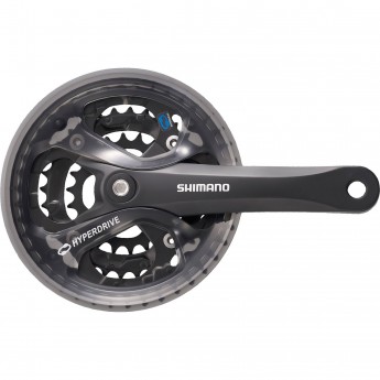 Система SHIMANO ACERA, M361, 170 мм, квадрат, 48/38/28T, защита, черный Система SHIMANO ACERA, M361, 170 мм, квадрат, 48/38/28T, защита, черный