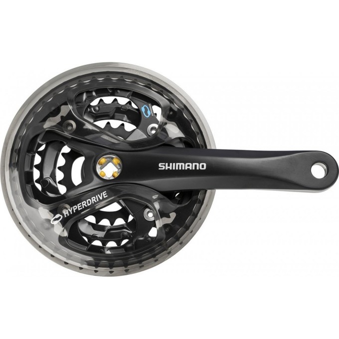 Система SHIMANO ACERA, M361, 175 мм, квадрат, 42/32/22T, защита, черный EFCM361E222CL
