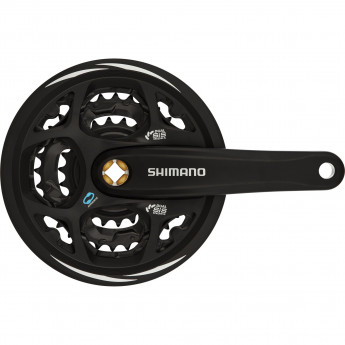Система SHIMANO ALTUS M311, 170 мм, квадрат, 42/32/22T, с защитой, черный Система SHIMANO ALTUS M311, 170 мм, квадрат, 42/32/22T, с защитой, черный