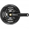 Система SHIMANO ALTUS, M311, 175 мм, квадрат, 42/32/22T, с защитой, черный EFCM311E222CL