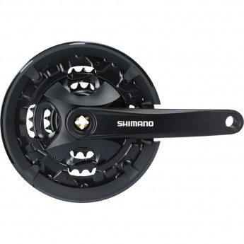 Система SHIMANO ALTUS, MT101, 175 мм, для 3X9 скоростей, квадрат, 40/30/22 черный Система SHIMANO ALTUS, MT101, 175 мм, для 3X9 скоростей, квадрат, 40/30/22 черный