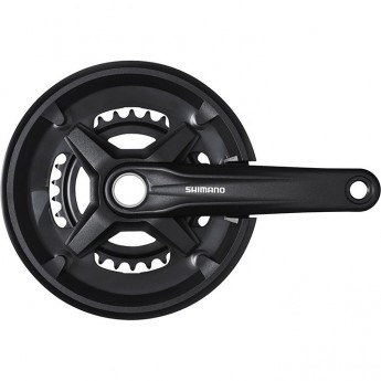 Система SHIMANO MT210, 170мм, для 2x9 скорости, интегрированный вал, 46/30, с защитой, черный Система SHIMANO MT210, 170мм, для 2x9 скорости, интегрированный вал, 46/30, с защитой, черный