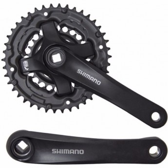 Система SHIMANO MT210, 175мм, интегрированный вал, 46/30, без защиты, цвет черный Система SHIMANO MT210, 175мм, интегрированный вал, 46/30, без защиты, цвет черный