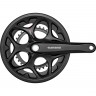 Система SHIMANO TOURNEY, A070, 170 мм, квадрат, 50/34, черный EFCA070C04C