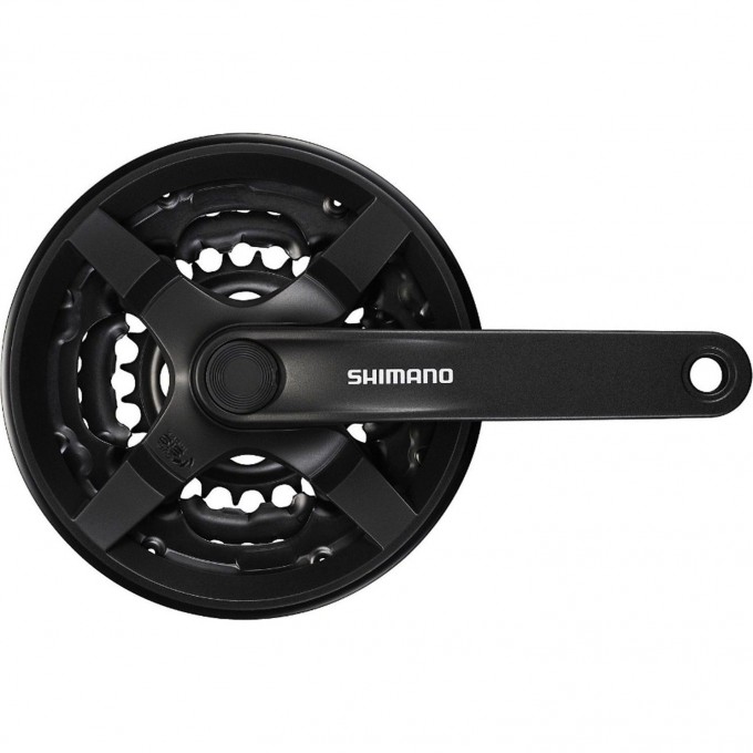 Система SHIMANO TOURNEY TY301, 150 мм, квадрат, 42/34/24, с защитой, черный, без упаковки AFCTY301K244CL