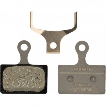 Тормозные колодки SHIMANO, для дискового тормоза, K03Ti, полимерн, пара, с пружинами, Y1XC98010 Тормозные колодки SHIMANO, для дискового тормоза, K03Ti, полимерн, пара, с пружинами, Y1XC98010