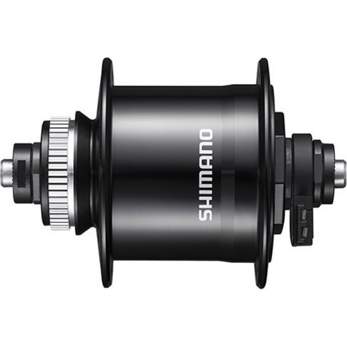 Втулка динамо SHIMANO DEORE UR705-3D, 32 отверстия, 6V-3W, под полую ось 12 мм (без оси), C. LOCK, SM-DH10, черная EDHUR7053DBGL