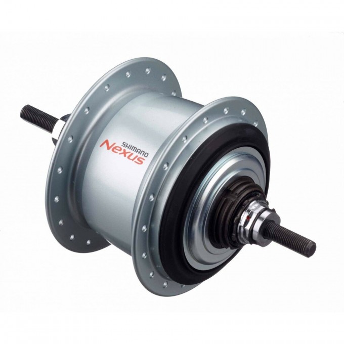 Втулка планетарная SHIMANO NEXUS, C6011, 36 отверстий, 8 скоростей, для роллерных тормозов, 132x184 мм, серебристый, без упаковки KSGC60118RAS