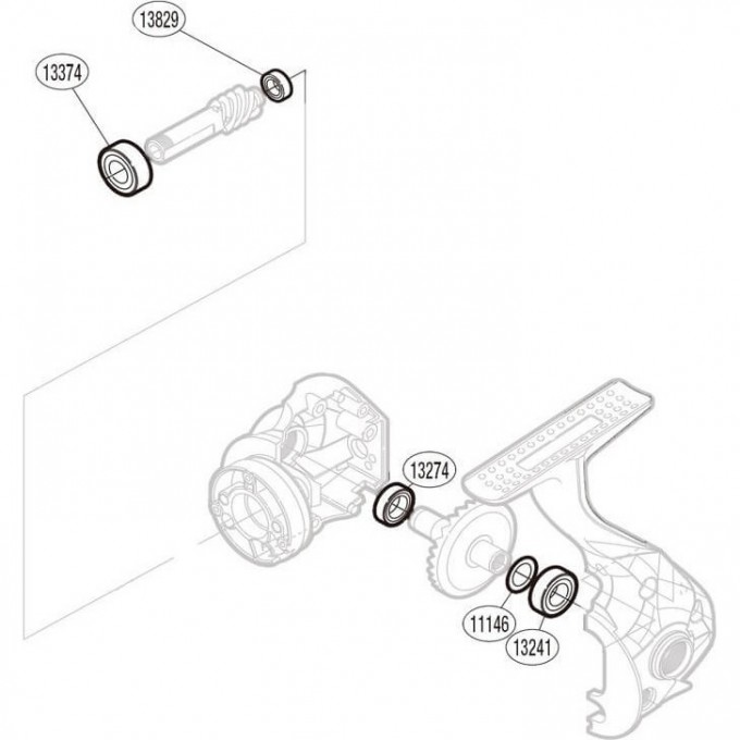 Запчасть для катушки SHIMANO BEARING SET набор подшипников PK0081