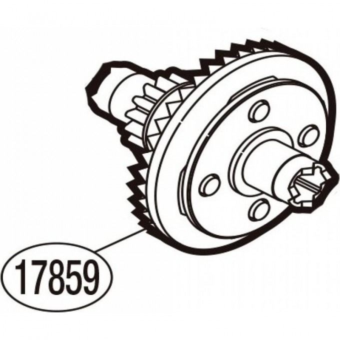 Запчасть для катушки SHIMANO DRIVE GEAR шестерня ведущая RD17859