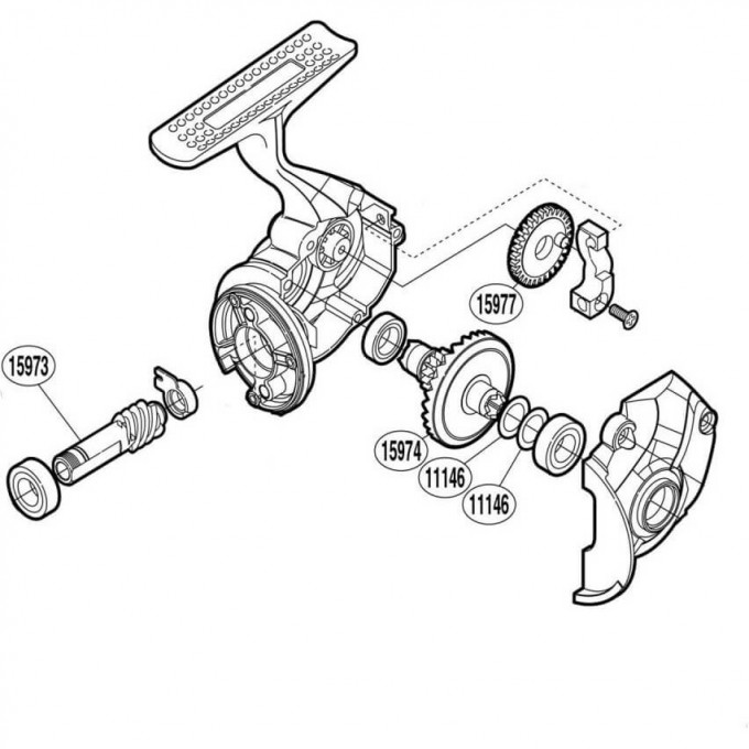 Запчасть для катушки SHIMANO DRIVE GEAR ведущая шестерня RD15974
