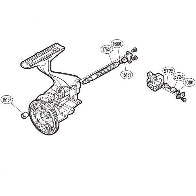 Запчасть для катушки SHIMANO OSCILLATION SET набор для бесконечного винта PK0418