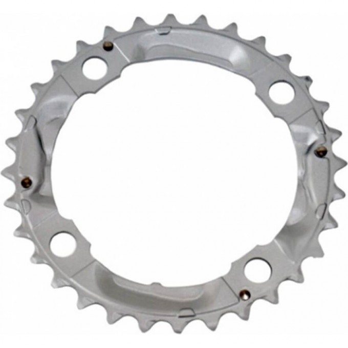 Звезда передняя SHIMANO FC-M430-8 32T серебристая, с защитой Y1M098060