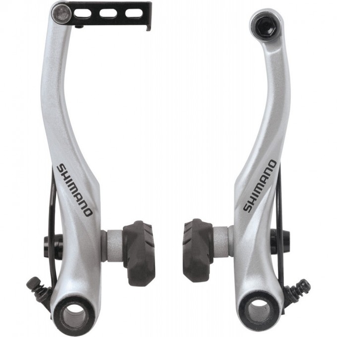 Тормоз v-br SHIMANO ALIVIO, T4000, задние, колодки S65T, серебро EBRT4000RX43SSP